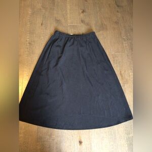 NWT Eileen fisher sooty a line skirt in black size small